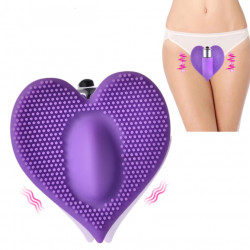 wearable heart design cute vagina massaging vibrator