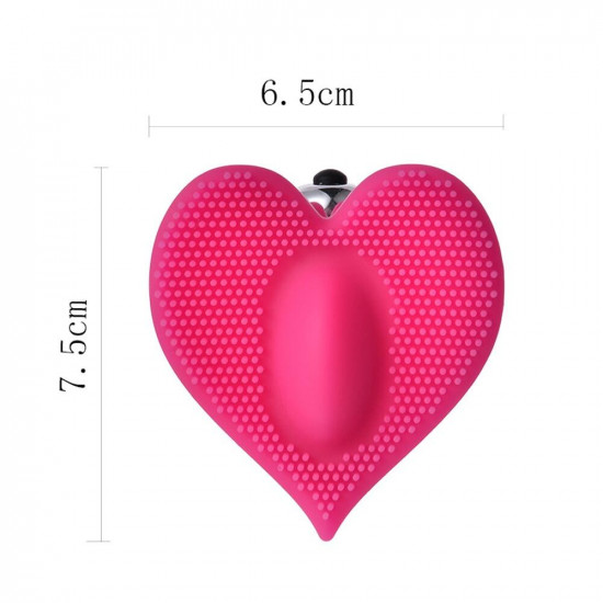 wearable heart design cute vagina massaging vibrator