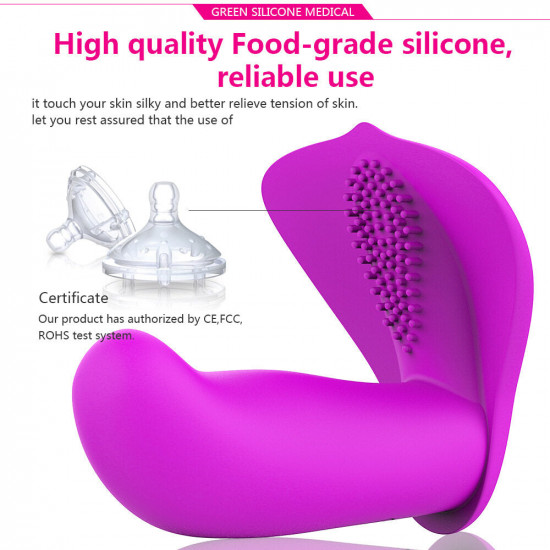 wearable mermaid wireless remote control pulse mute motor vibrator