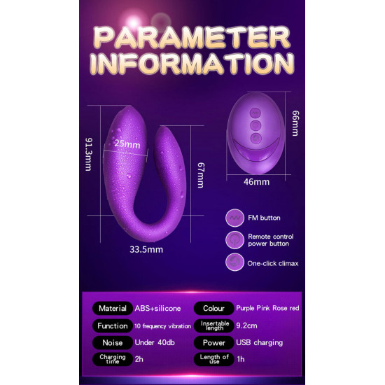 wearable wireless vibrator dildo g spot c shape silicone stimulator