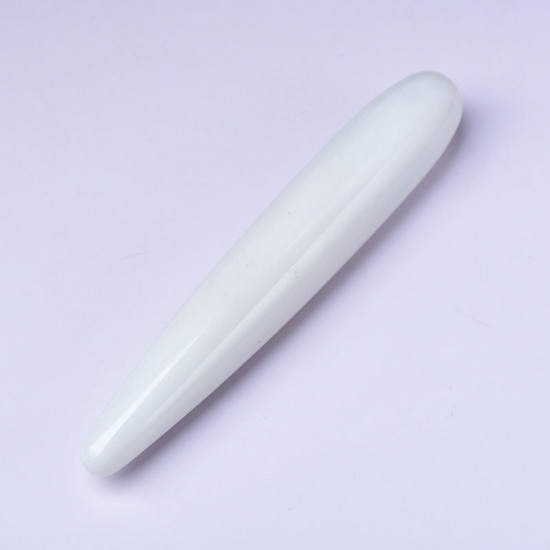 white jade straight crystal dildo white jade straight crystal dildo