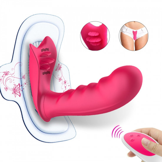 wireless invisible wearable dildo tongue licking vibrator