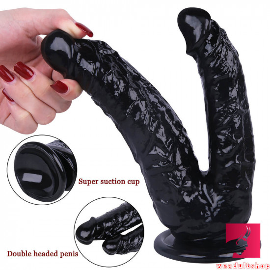 women fucking dildo textured dual-headed sex toy with sucker