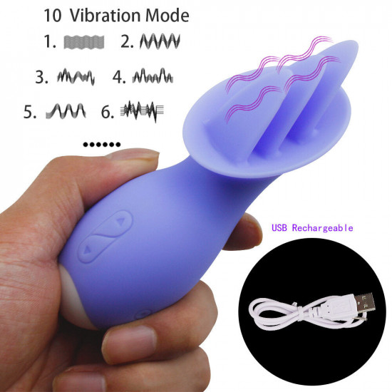 tongue licking usb charging waterproof vibrator