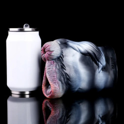 zebra animal vagina pussy male masturbation cup - pocket realistic silicone penis sex toy
